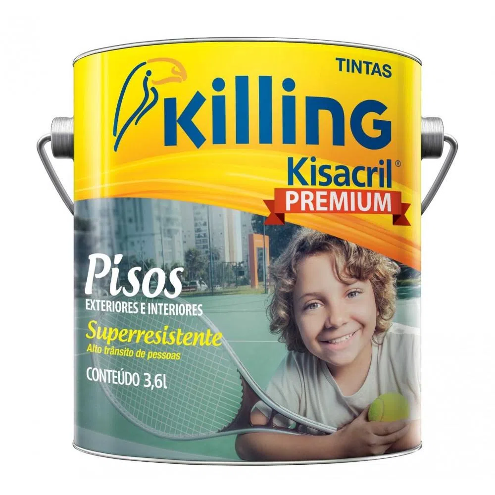 Preço de Tinta Acrilica Kisacril Premium 3 6lt Porcelana Killing AECweb