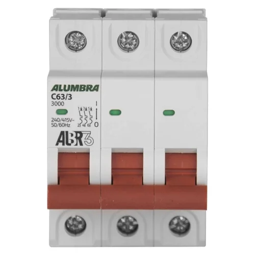 Disjuntor Tripolar Curva C ALBR 3 39448 Branco C633 240415v