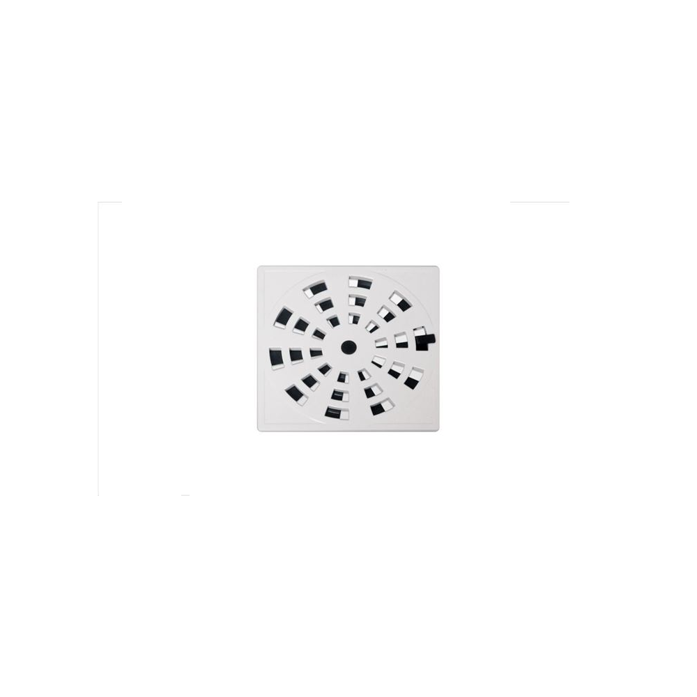 Grelha Rotativa Quadrada Branca GRB3 10,2 cm x 10,2 cm Astra