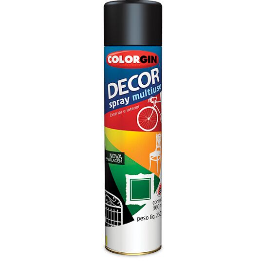 Tinta Spray Decor Verde Folha (Nr23-Onu 1950) c/6pcs Colorgin