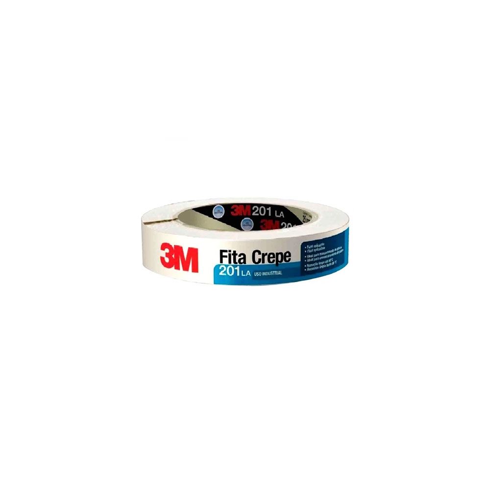 Fita Crepe Industrial 48 mm x 50 m 201LA 3M