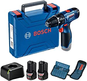 Parafusadeira e Furadeira de Impacto a Bateria 12V GSB 120-LI com 23 Acessórios Bosch