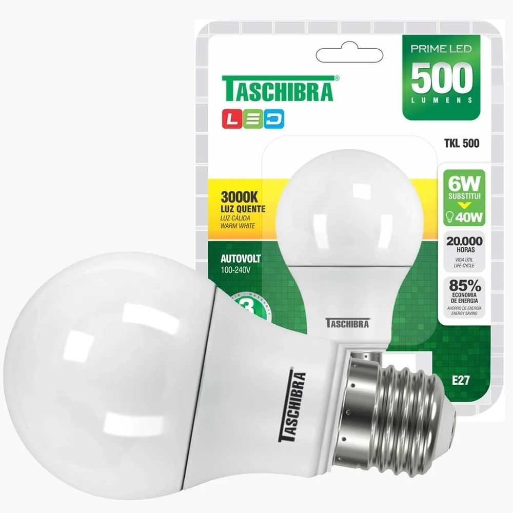 Lâmpada Led TKL 40 / 7W E27 Taschibra