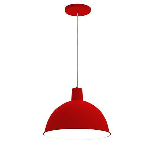 Luminária Pendente Design TD 821 Bivolt Vermelho Taschibra