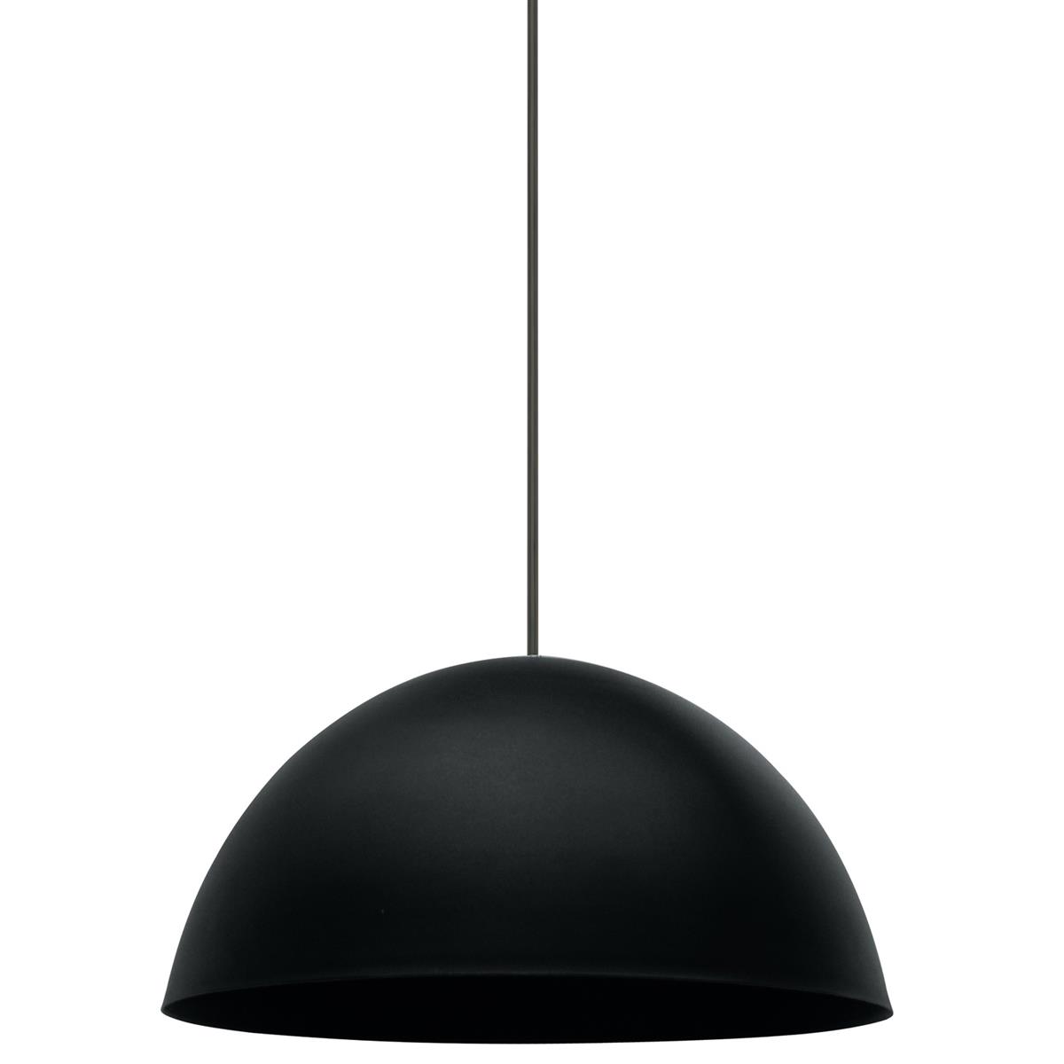 Luminária Pendente Redonda Taschibra TD 821F E27 Preto Fosco Bivolt Taschibra