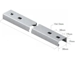 Perfilado Liso 19 mm x 38 mm