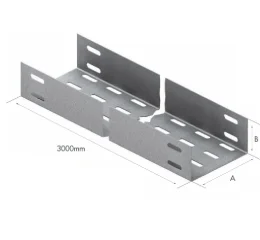 Eletrocalha Perfurada na base tipo "U"