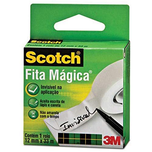 Fita Mágica Scotch 12 Mm X 33 M Scotch 3M