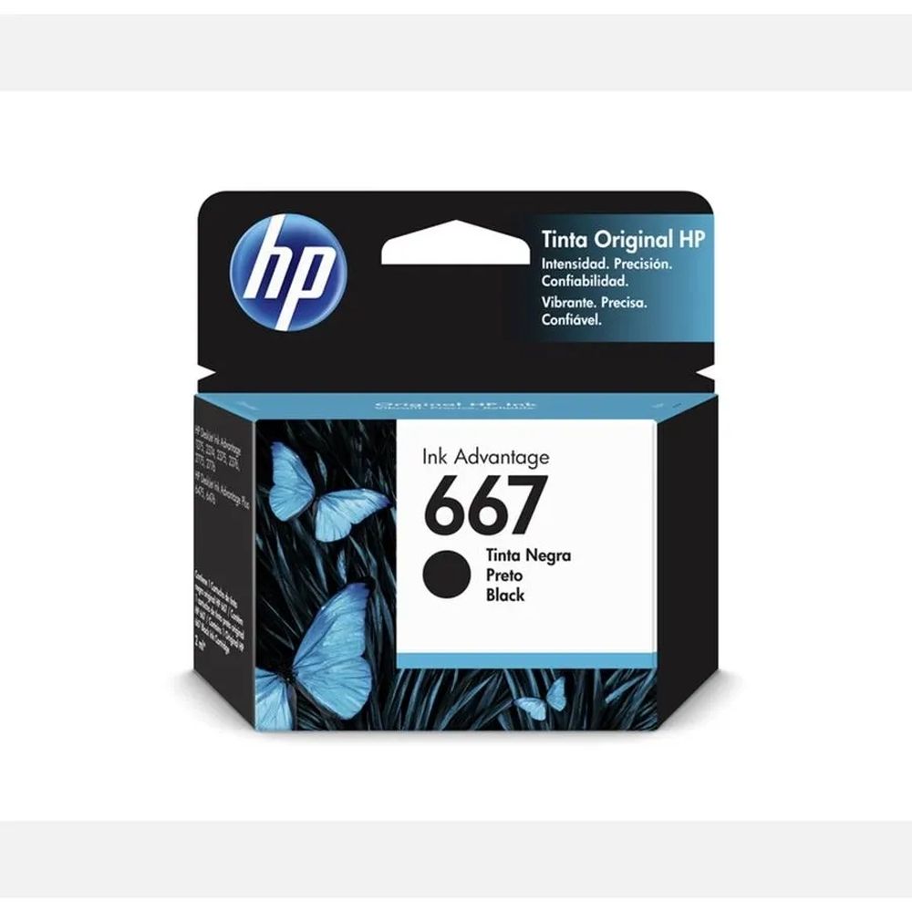 Cartucho 667 Preto Original 3Ym79Ab Hp