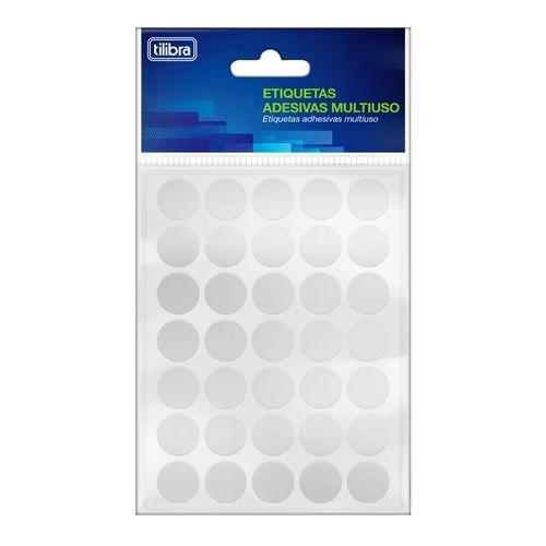 Etiqueta Adesiva Multiuso 19 mm Transparente 6 Folhas 210 Unidades Tilibra