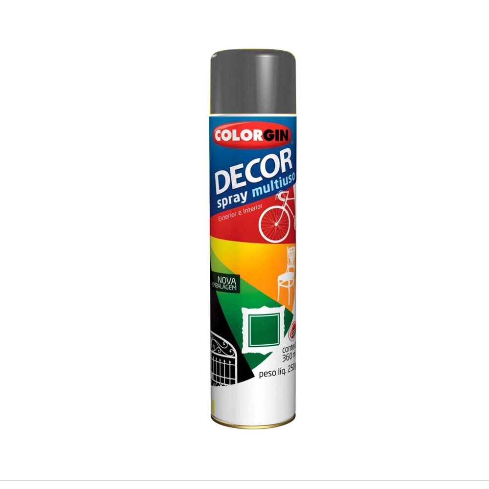 Tinta Spray Grafite Metálico 360 ml Colorgin