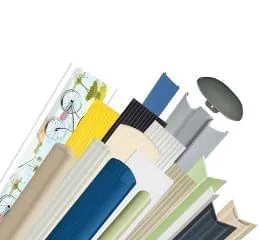 Linha Vinylshock - Protetores de Parede, corrimãos e bate-macas em PVC