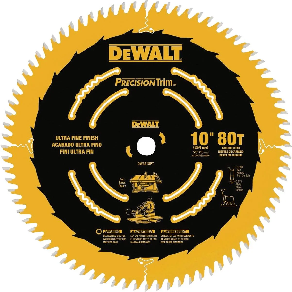 Lâmina de Serra Circular 10 DeWALT