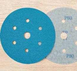 Disco de Pluma Azul com Furos