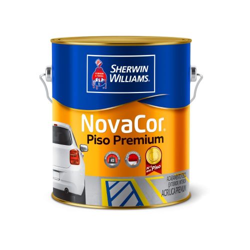 Tinta Fosco Exterior e Interior Novacor Piso 900ml Cinza Sherwin-Williams