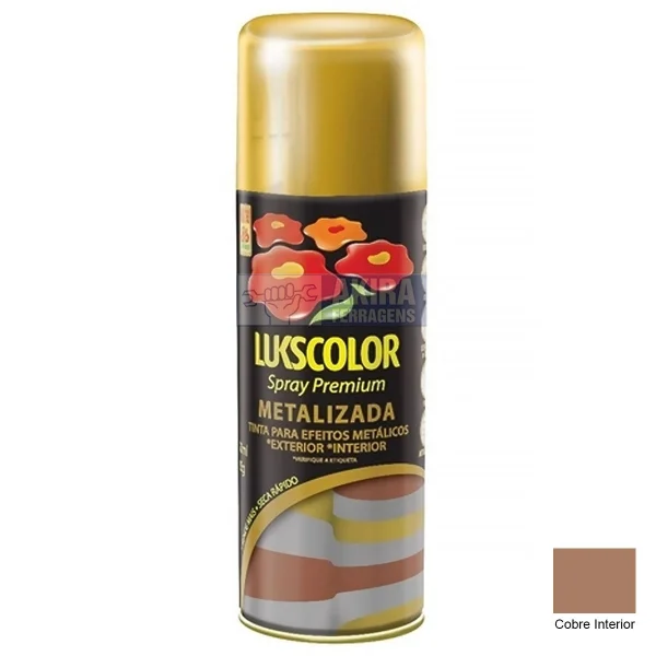 Spray Metalizado Premium Cobre Interior 350 ml Lukscolor