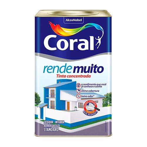 Tinta Acrílica Rende Muito Amarelo Frevo 18 L Coral