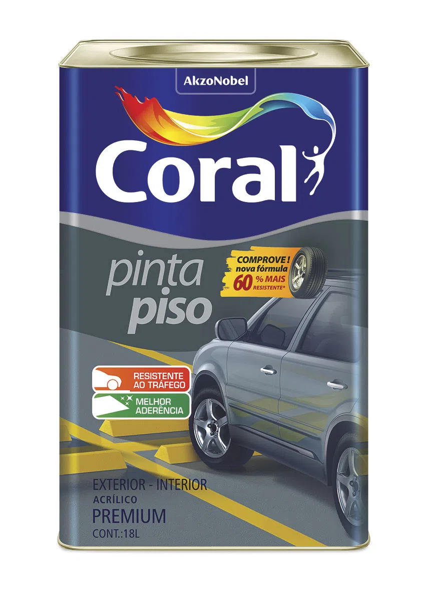 Tinta Pinta Piso Fosca Concreto 18 L Coral