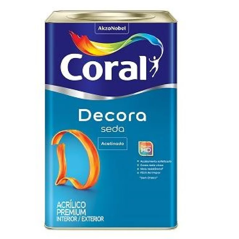 Tinta Base Acrílica Acetinada Decora Seda Base P 16 L Coral