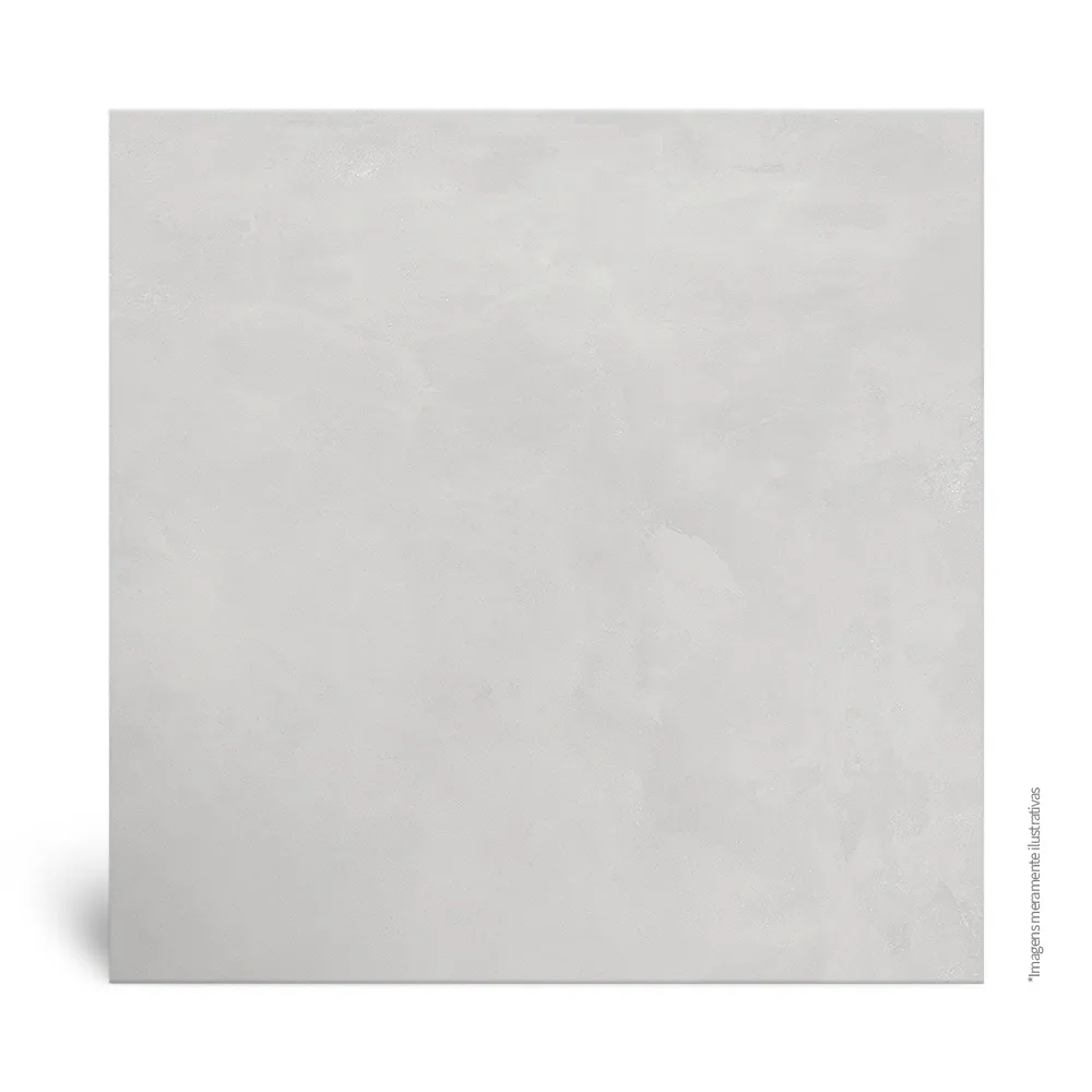 Porcelanato Acetinado Retificado Barcelona Plata Intense 84 cm x 84 cm Delta