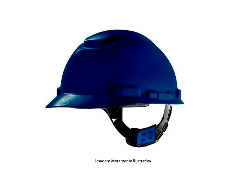 Capacete H-700 com Proteção Jugular Azul Escuro 3M