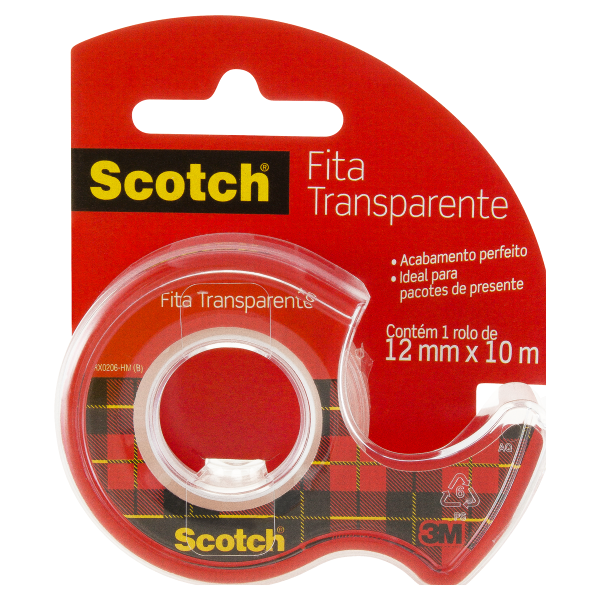 Fita Transparente 12mm 10 Metros 3M