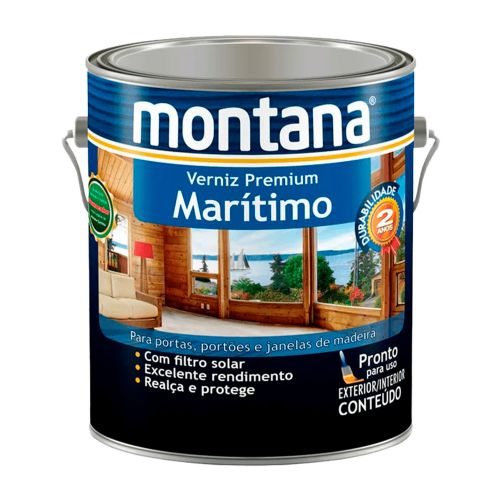 Verniz Marítimo Natural Fosco 900 ml Montana