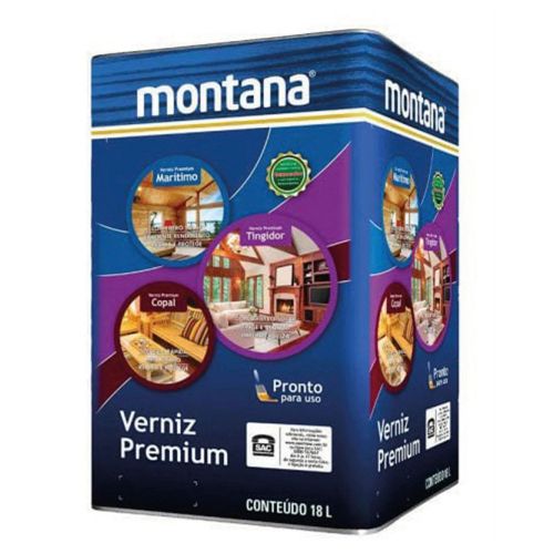 Verniz Acetinado Premium Mogno 18 L Montana