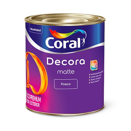 Tinta Base Acrílica Fosca Decora T 3,2 L Coral