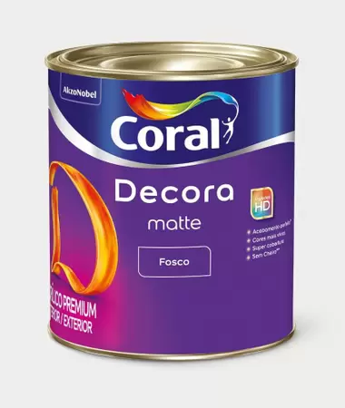 Tinta Base Acrílica Fosca Decora Desejo Púrpura 3,2 L Coral