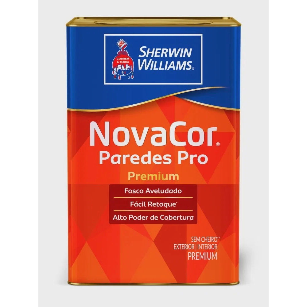 Tinta Acrílica Premium NovaCor Pro Paredes Branco 18 L Sherwin-Williams