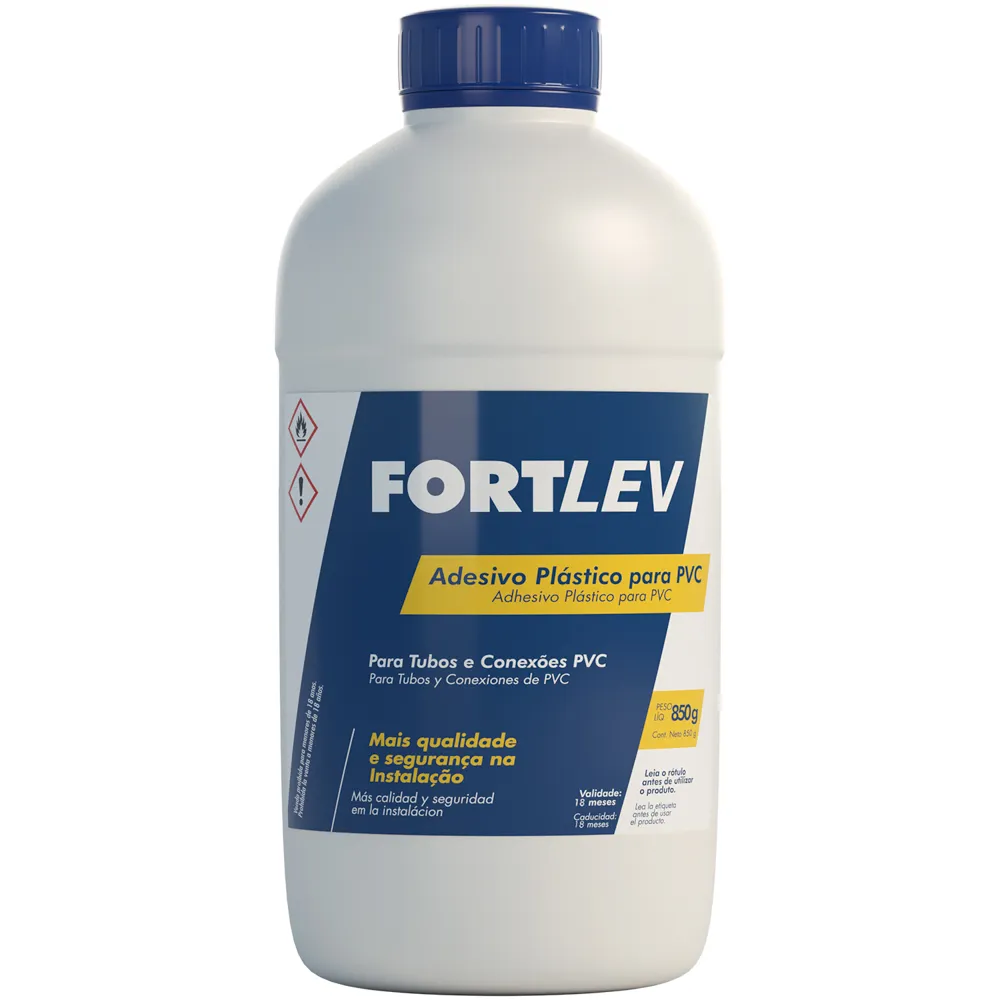 Adesivo Plástico para PVC 850 g Fortlev