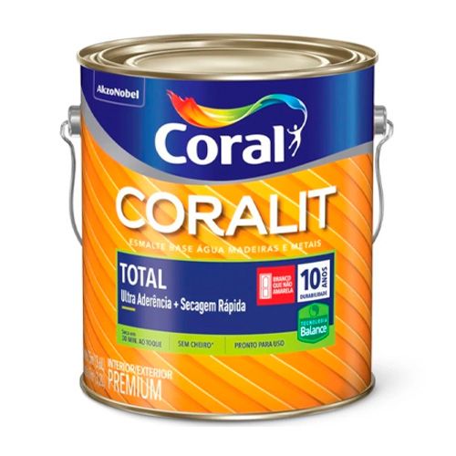 Base P para Esmalte Base Água Coralit Zero Brilhante 3,2 L Coral