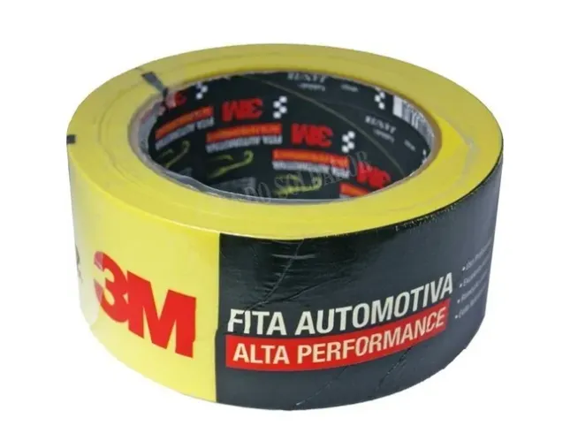 Fita Crepe Alta Performance 48mm 40 Metros Amarela 3M