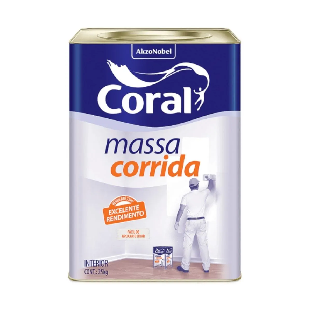 Massa Corrida PVA 25 kg Coral