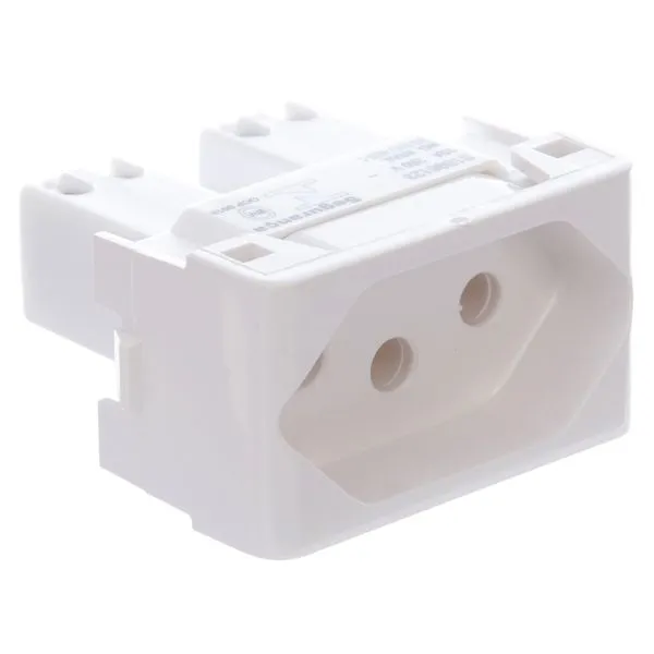 Módulo de Tomada Decor 2P+T Branco 10A 250V Schneider