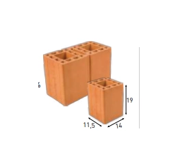 Bloco Cerâmico BV11,5/14