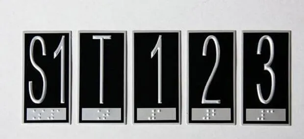 Placas Braille para Elevadores Andaluz