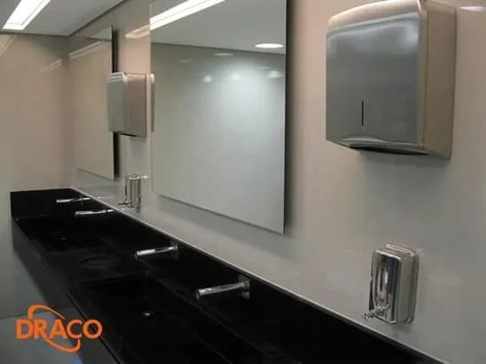 Torneira Toque Parede Antivandálica Longa