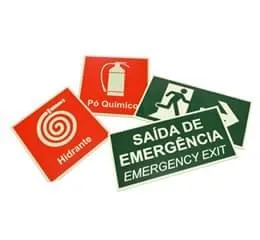 Placa Sinalização de Segurança/ Emergência 
