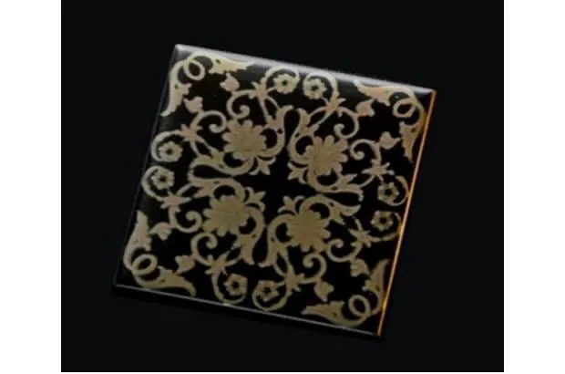 Pastilha Preta Gravura Escura Simples