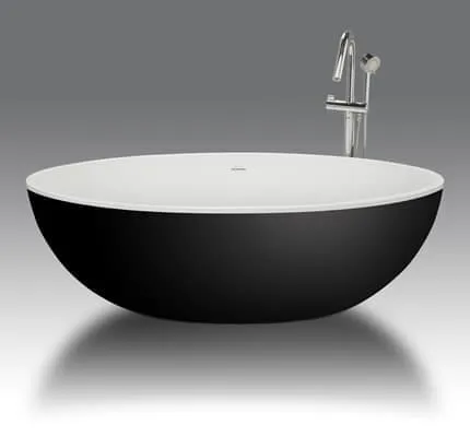 Banheira Oval 6556 - Color Coating Preto