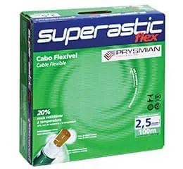 Cabo ideal para instalações internas de luz e força em prédios residenciais, comerciais etc.