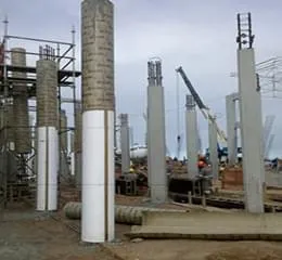 Forma cilíndrica de papelão indicada para construção de pilares