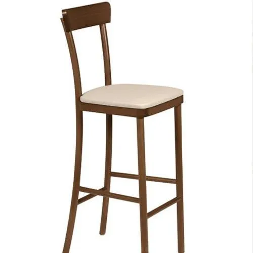 Banco Alto Viena Amêndoa com Estofado 