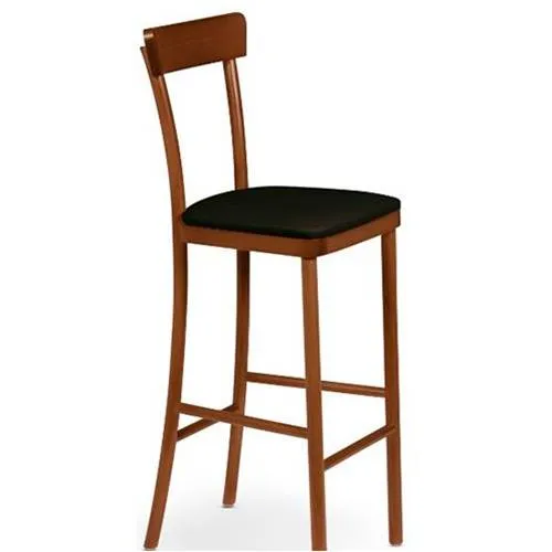 Banco Alto Viena Amêndoa com Estofado 