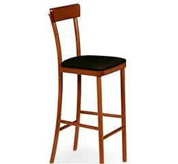 Banco Alto Viena Amêndoa com Estofado 