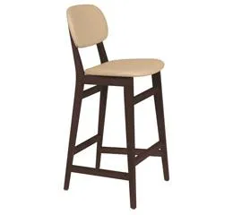 Banco Alto Estofado London Tabaco