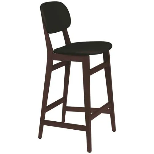 Banco Alto Estofado London Tabaco