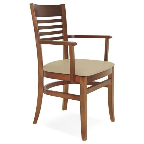 Cadeira com Braço Paris Marie Amêndoa